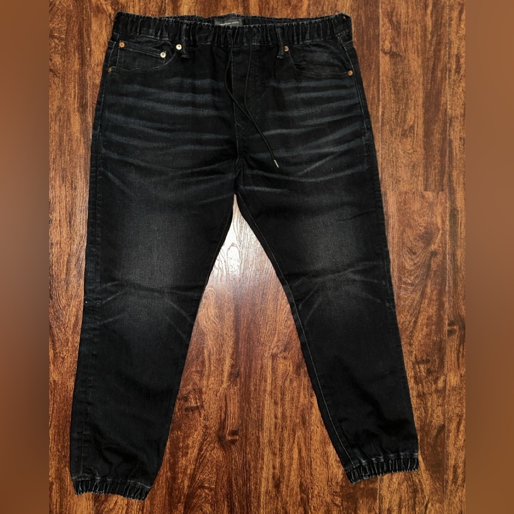 Black American Eagle Outfitters size Large denim joggers